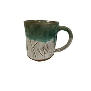 Pottery Wildflower Mug